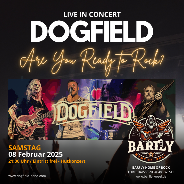Dogfield hat am 08.02.2025 im Barfly in Wesel gerockt!